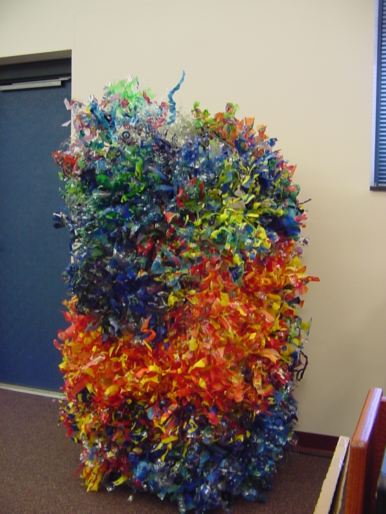 Sculpture by 400+ 6th grade students. 